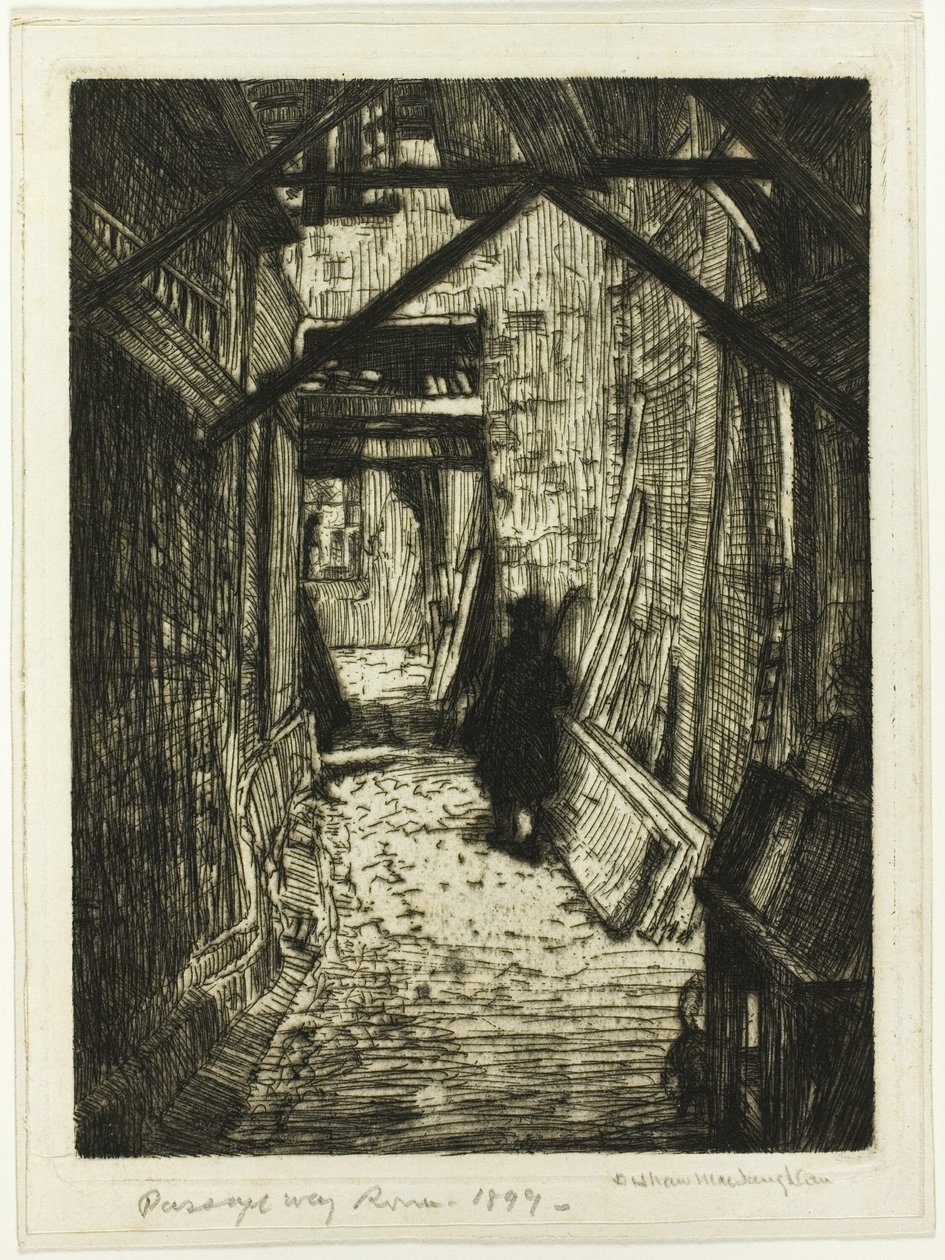 Durchgang, Rouen von Donald Shaw MacLaughlan