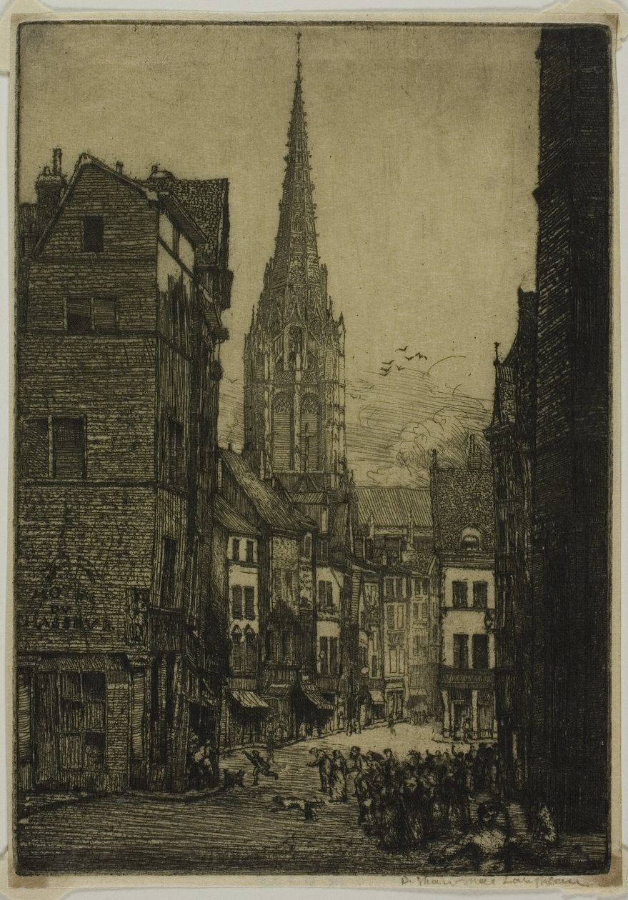 Rue du Chasseur, Rouen von Donald Shaw MacLaughlan