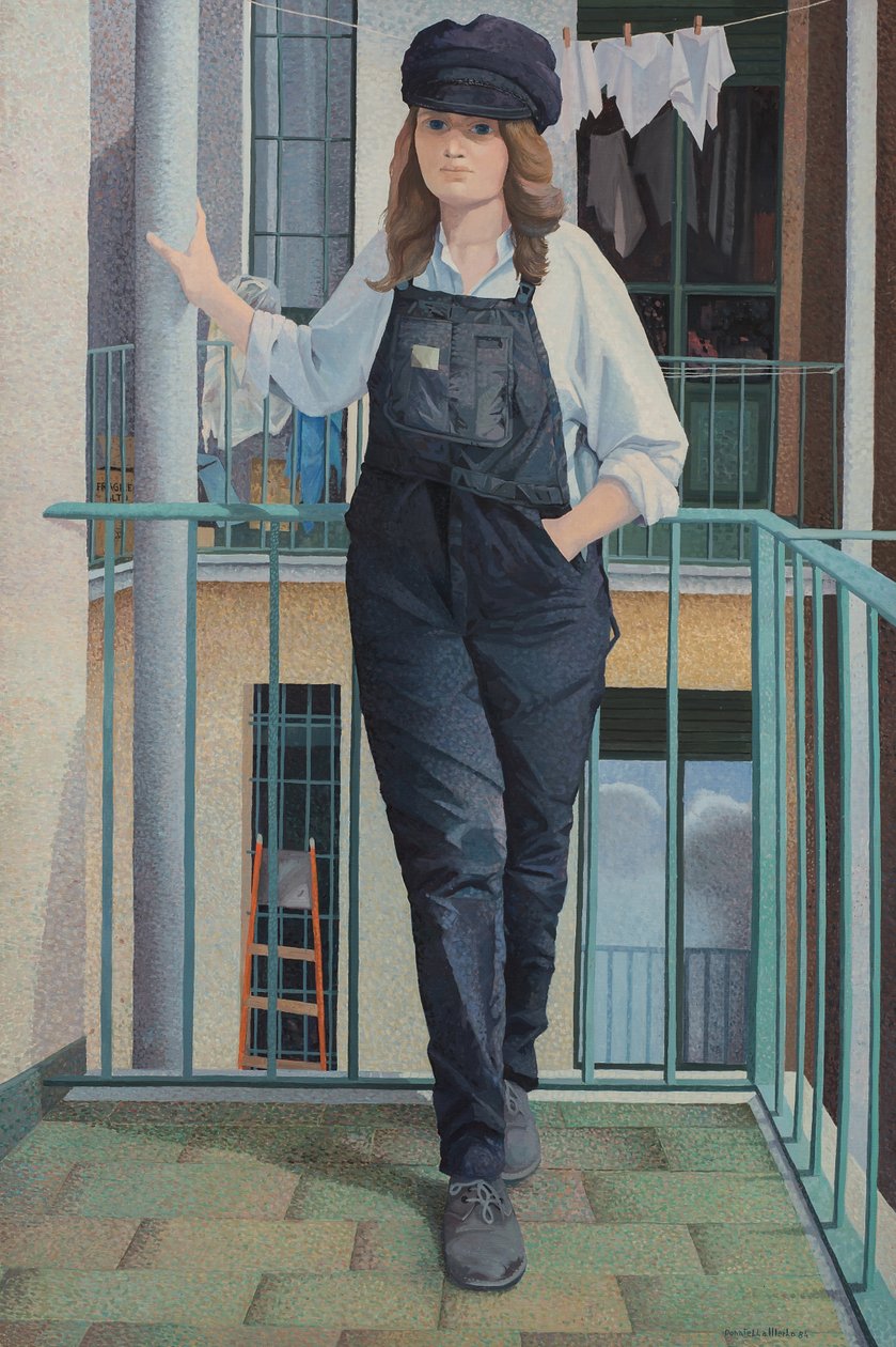 Monica auf dem Balkon von Donatella Merlo