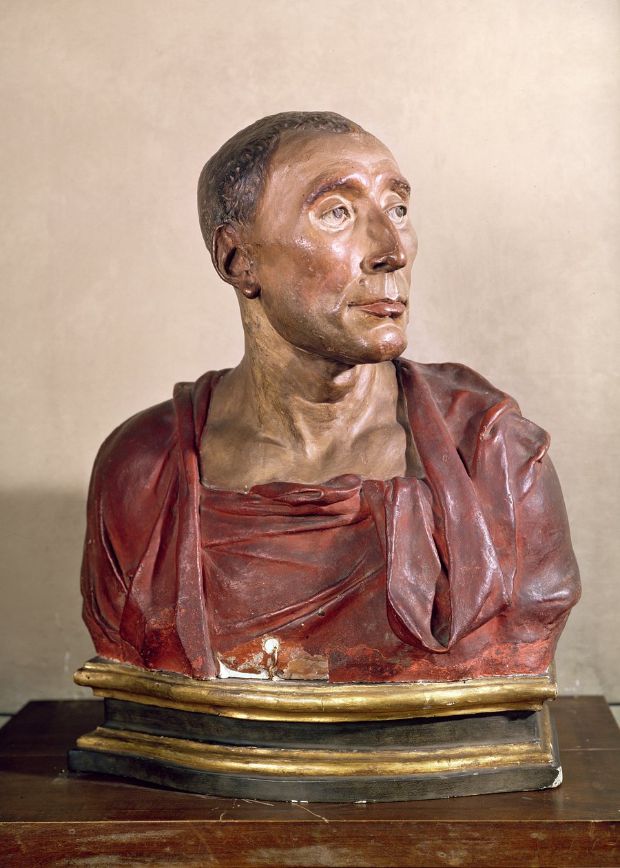 Porträtbüste des Condottiere Niccolo da Uzzano (1359-1431) von Donatello