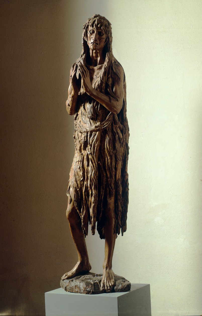 Büßende Magdalena, Holzstatue von Donatello