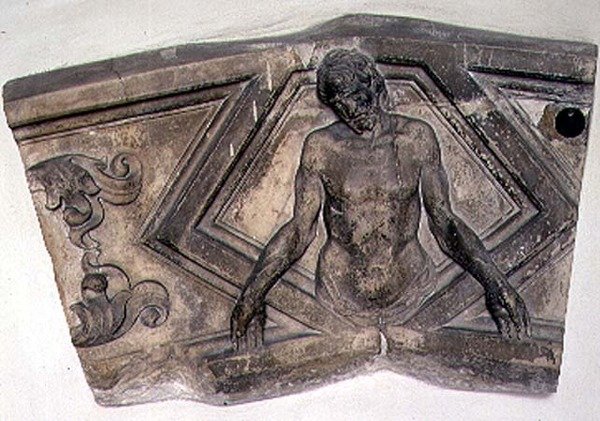 Der tote Christus (Terrakotta) von Donatello