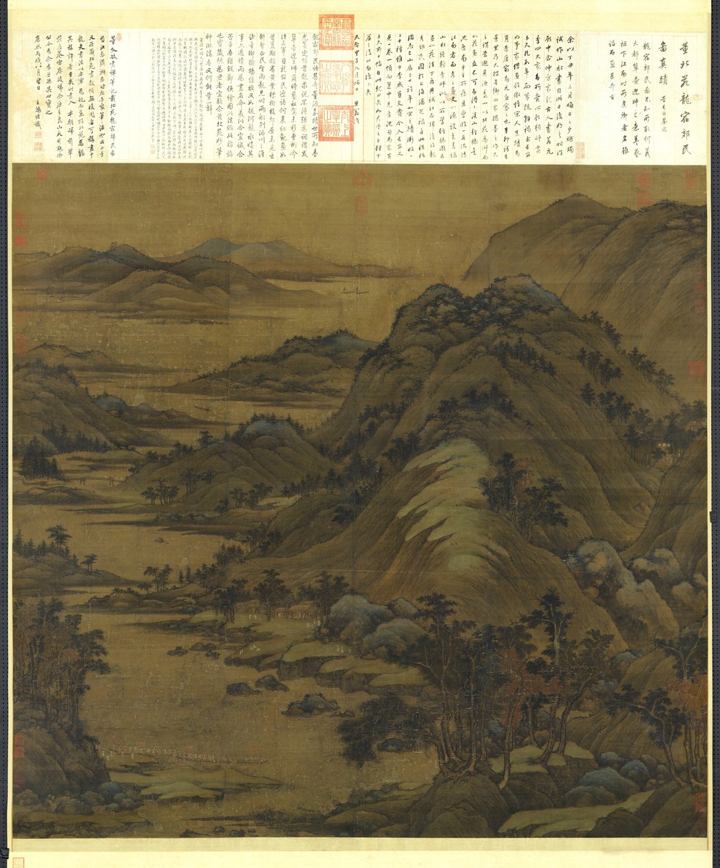Bild der Dorfbewohner von Longshu von Dong Yuán
