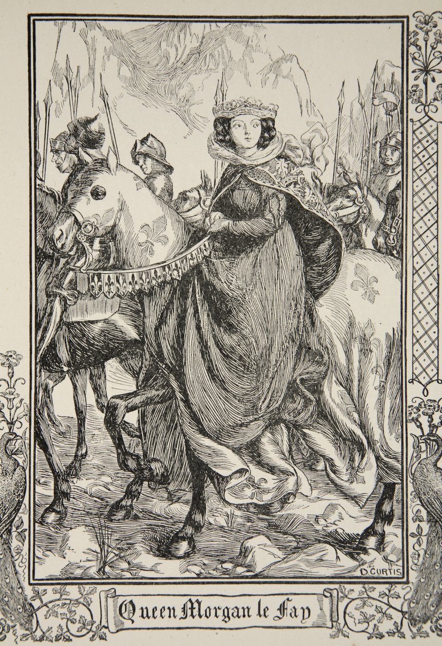 Königin Morgan le Fay, Illustration aus 