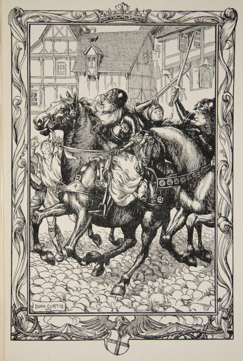 Stürmte auf die erstaunte Menge zu, Illustration aus 