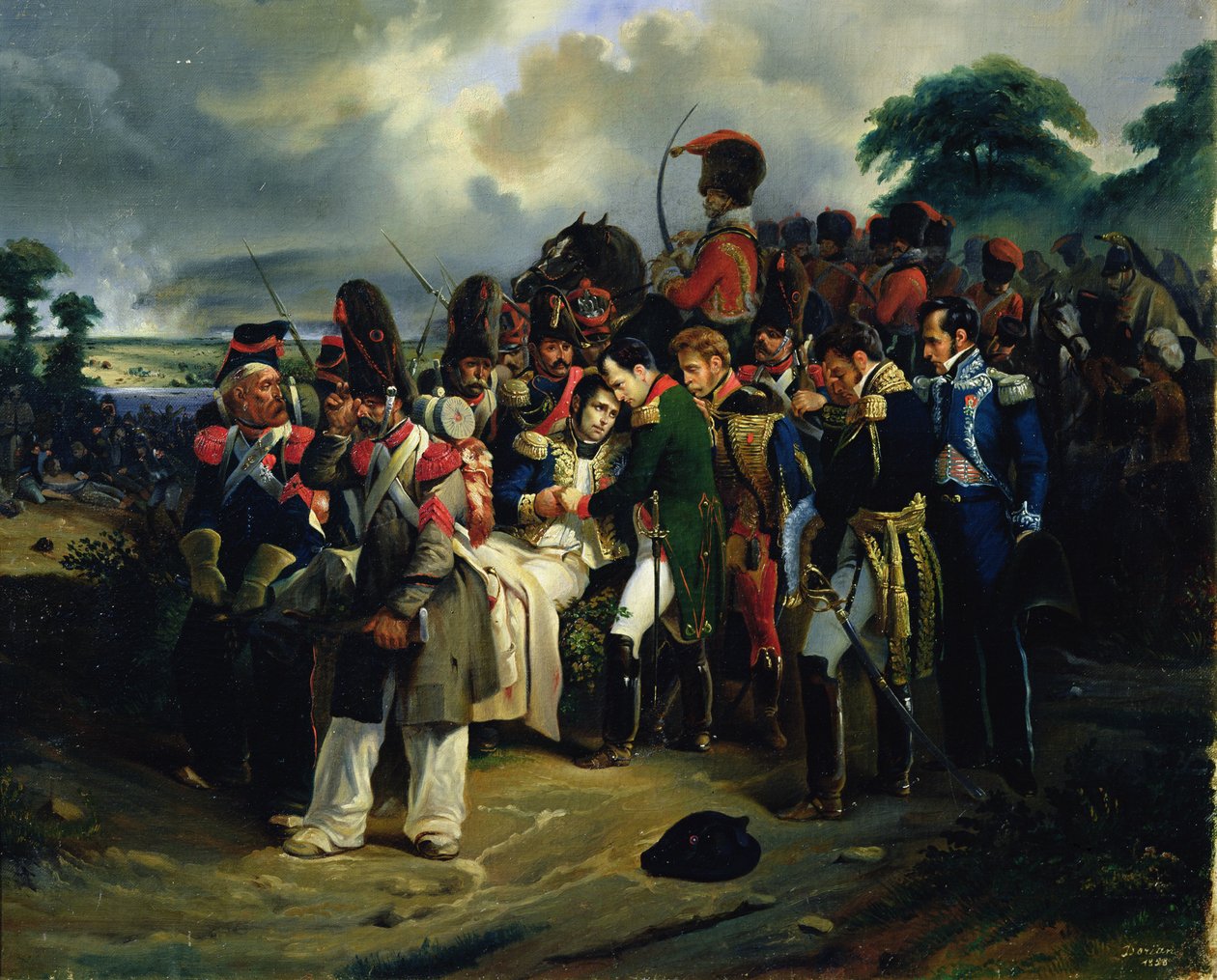 Napoleon verabschiedet sich von Marschall Jean Lannes, 1858 von Dorian