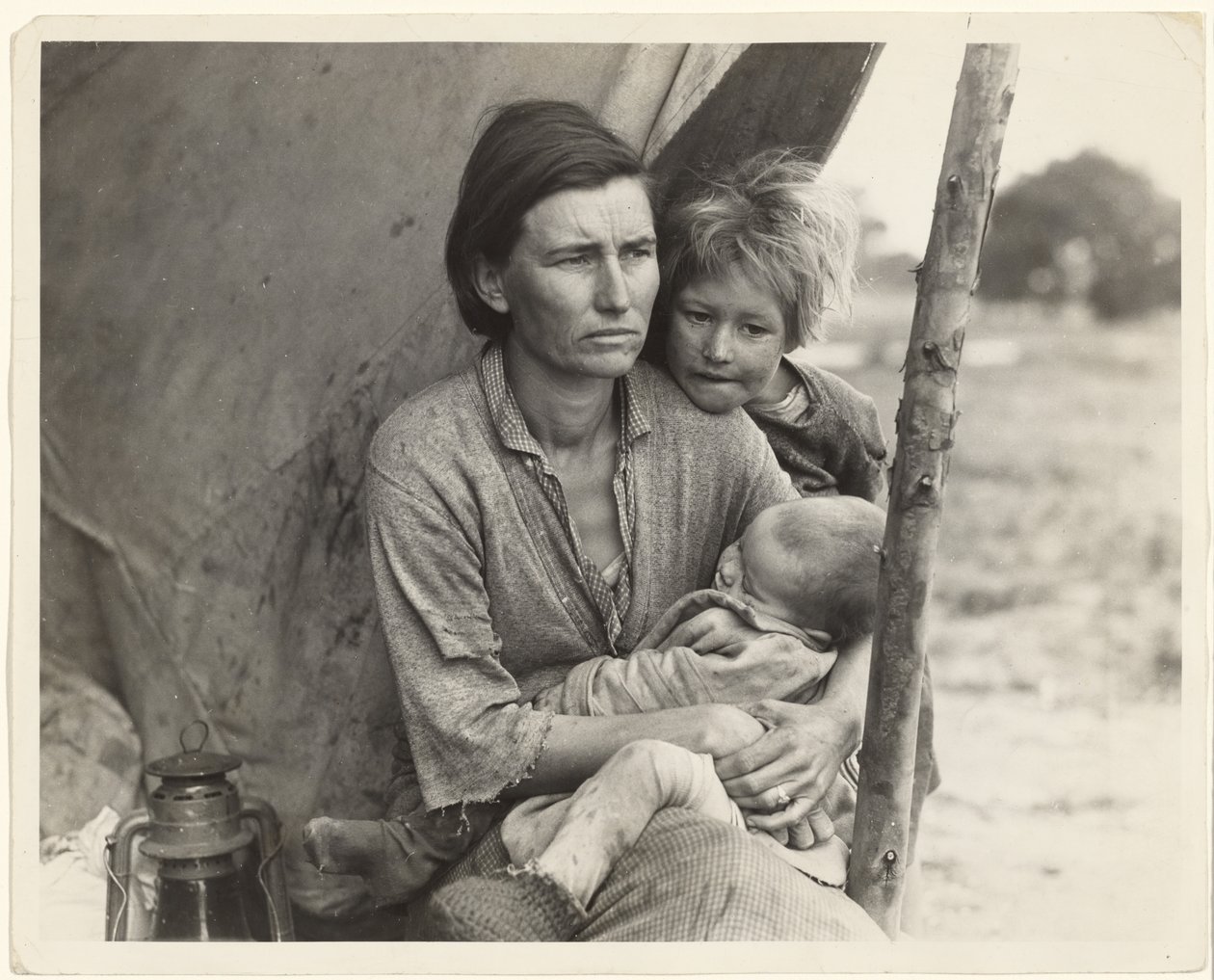Mittellose Erbsenpflücker, Kalifornien von Dorothea Lange