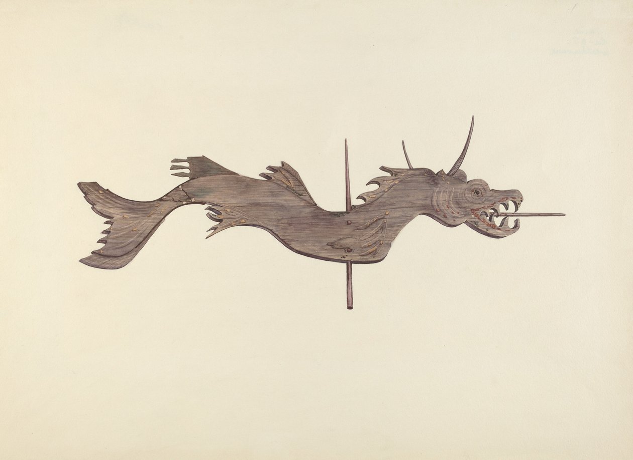 Drachen-Wetterfahne von Dorothy Hay Jensen