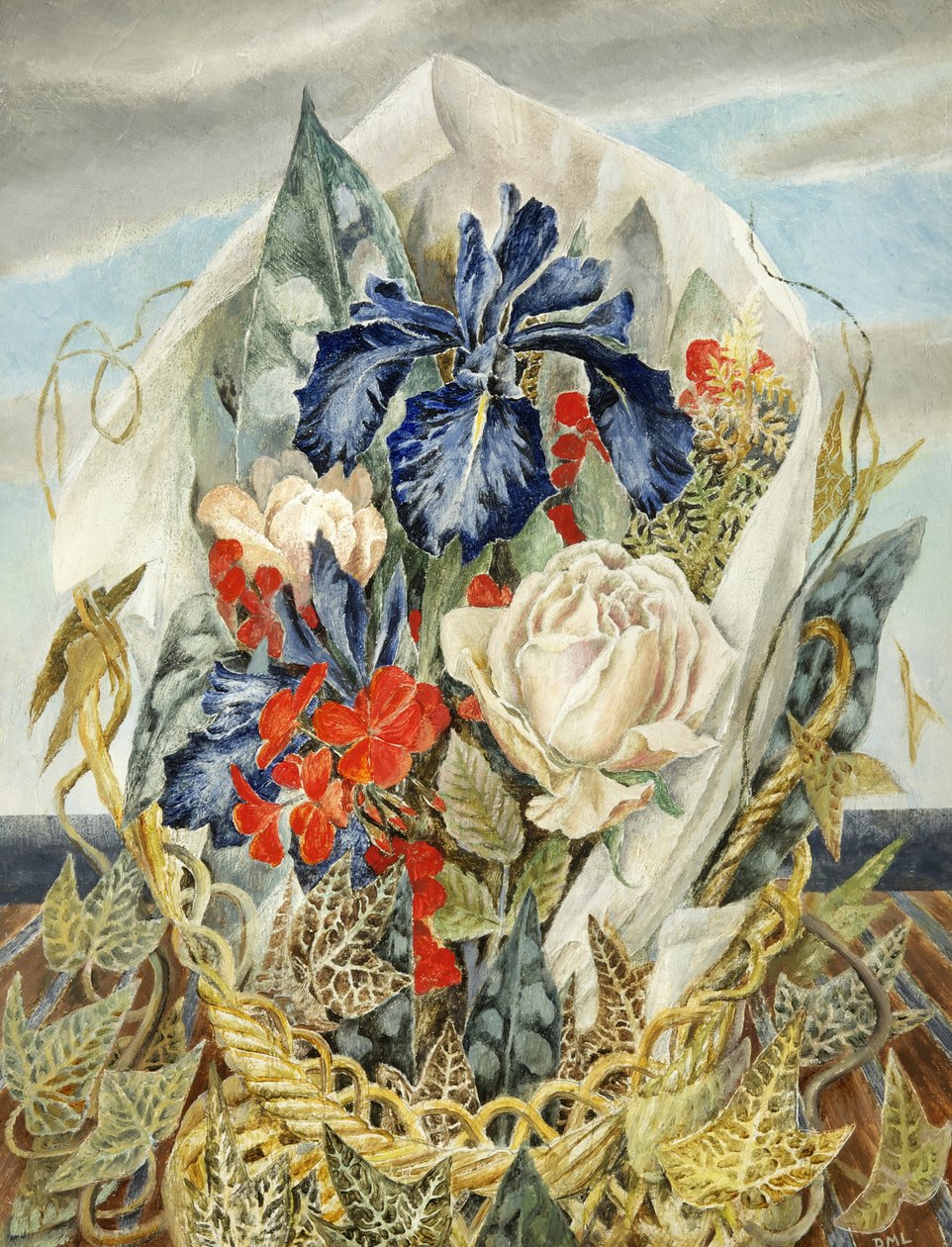 Iris und Rose von Dorothy M. Larcher