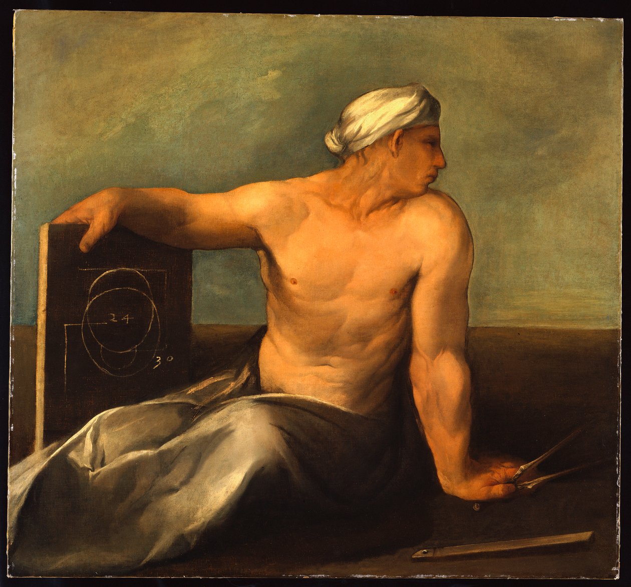 Eine Personifikation der Geometrie von Dosso Dossi