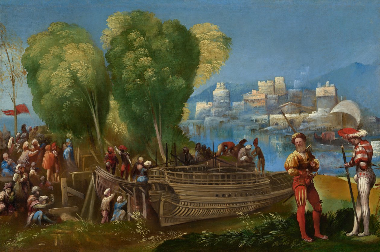 Aeneas und Achates an der libyschen Küste von Dosso Dossi