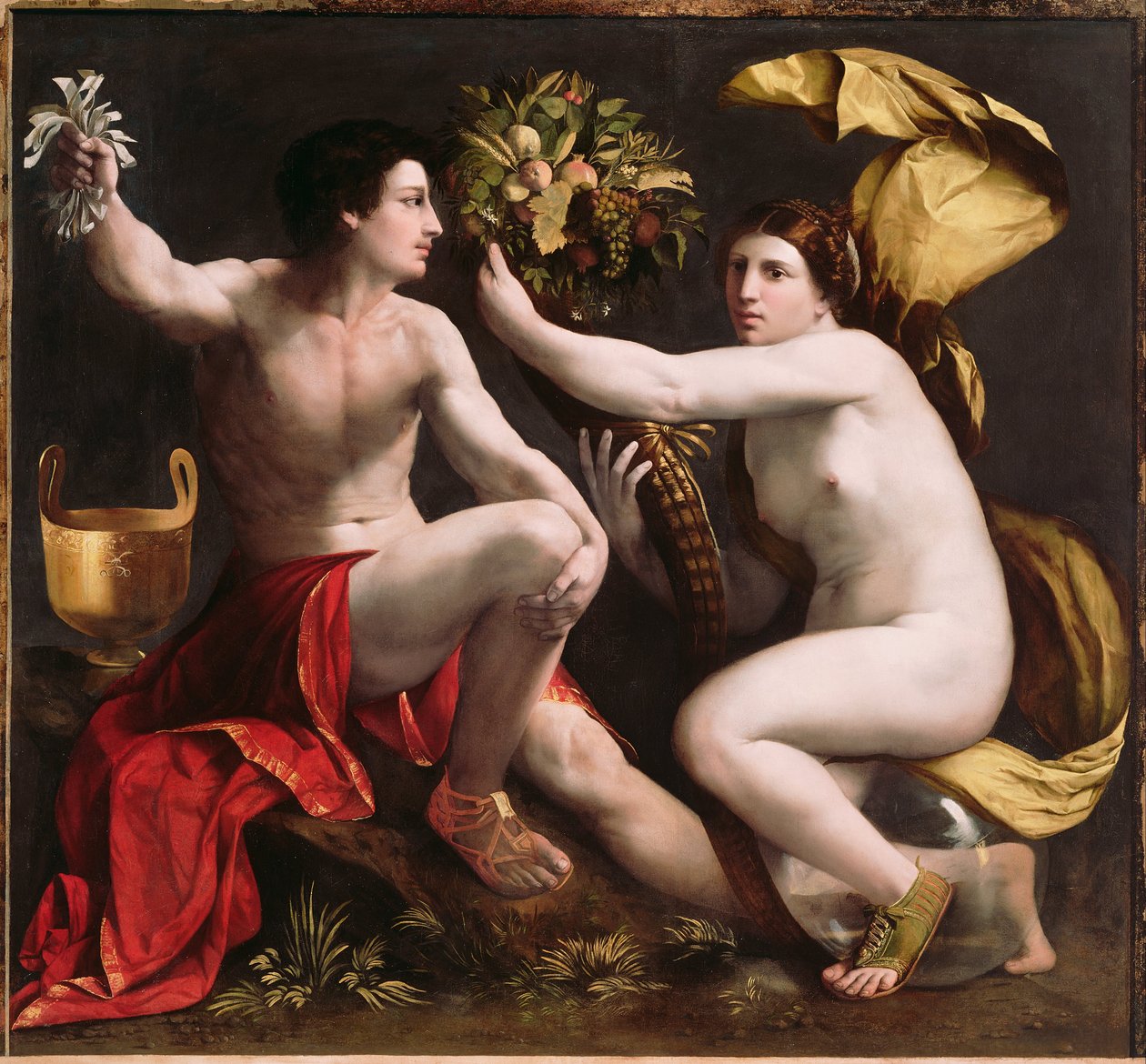 Allegorie des Glücks von Dosso Dossi