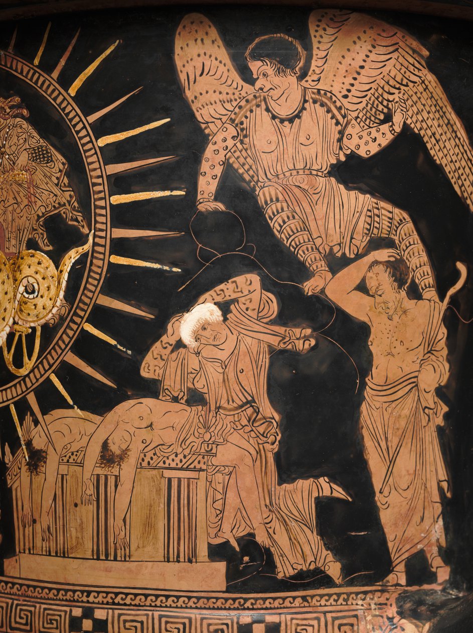 (Detail) einer rotfigurigen Lekythos von Douris