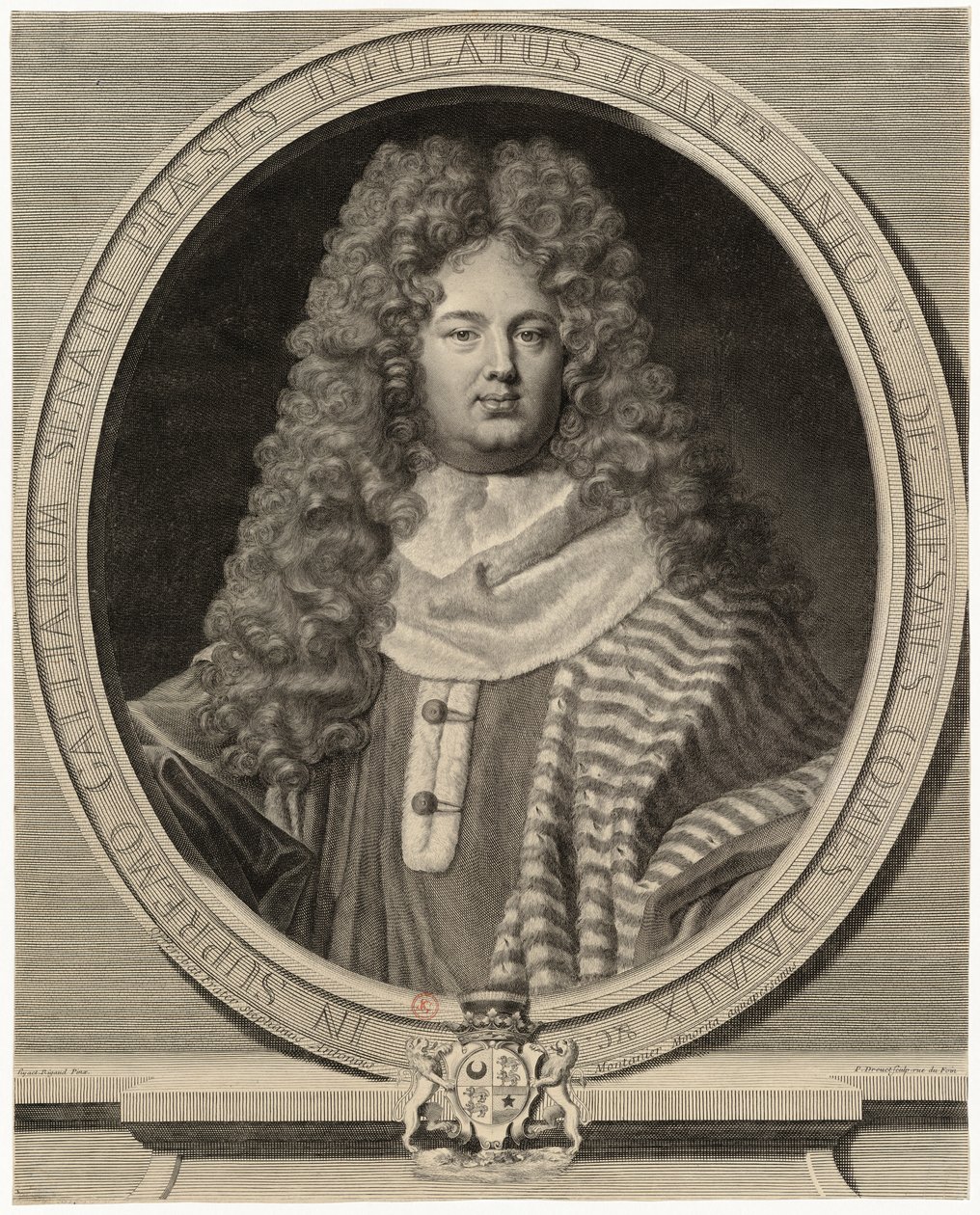 Porträt von Jean-Antoine de Mesmes von Drevet Hyacinthe Rigaud pinxit