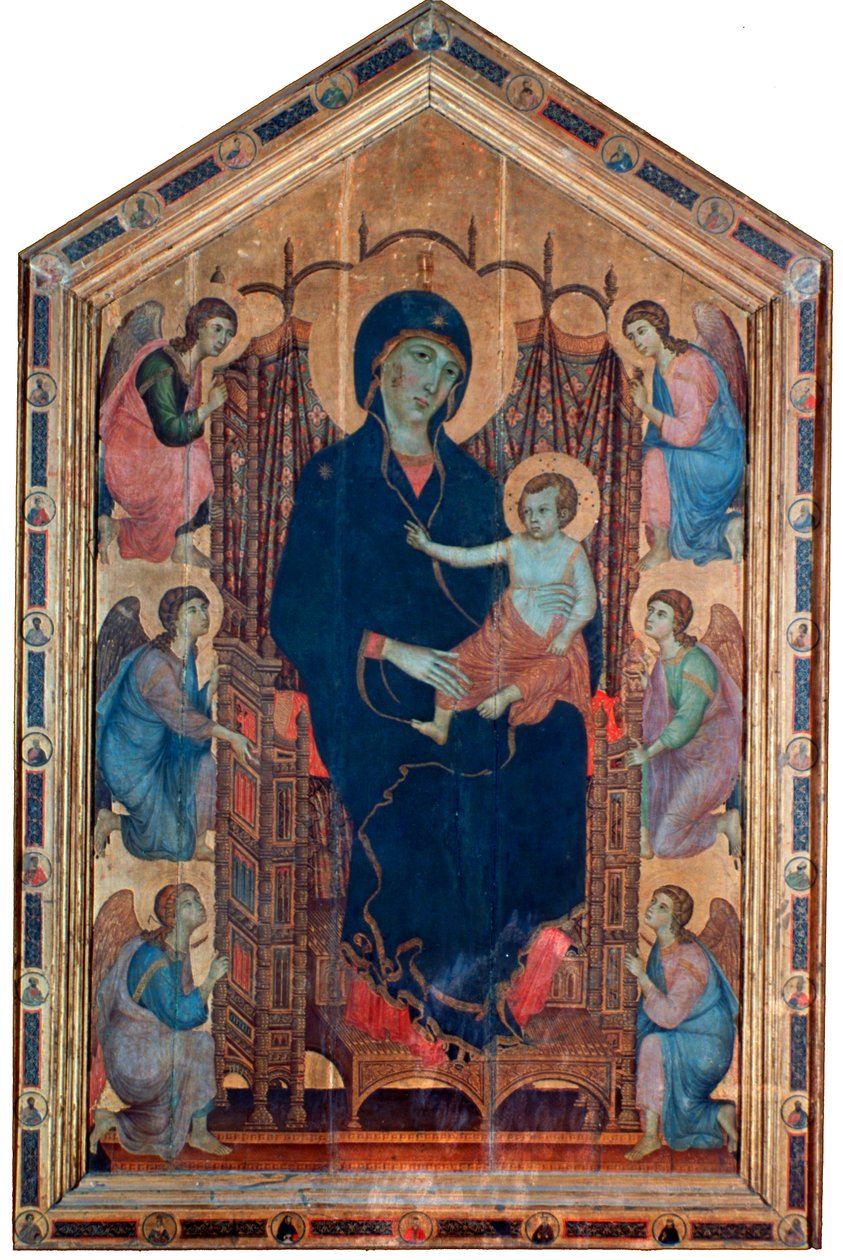 Madonna mit Kind, Rucellai-Madonna, 1285 von Duccio di Buoninsegna