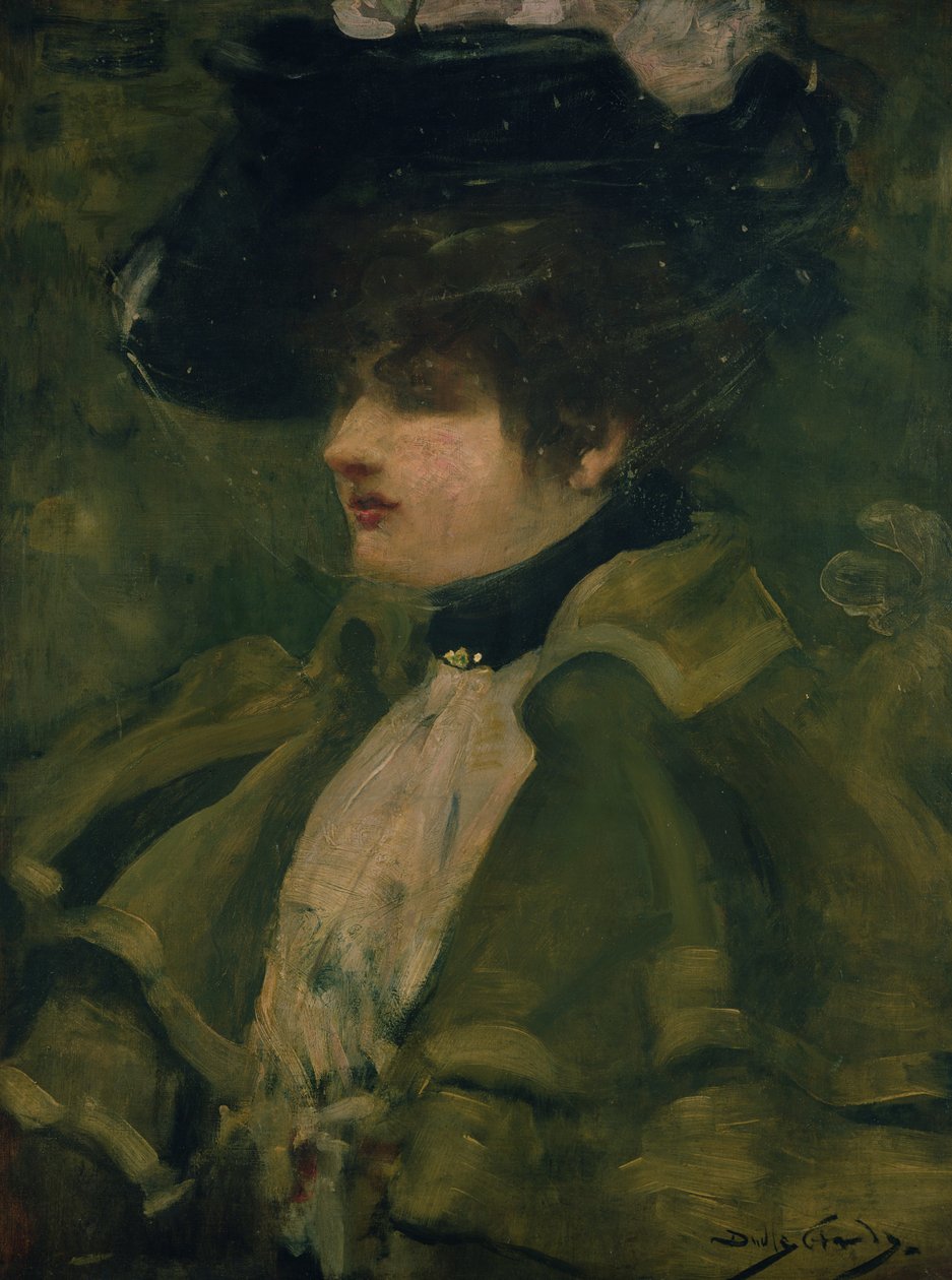 Porträt von Sarah Bernhardt von Dudley Hardy