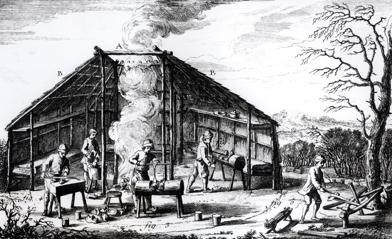 Holzschuhmacher von Dutch School