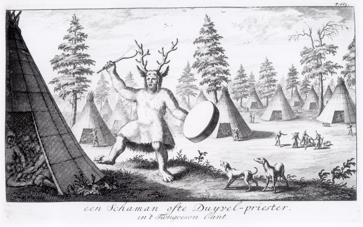 Indianischer Schamane von Dutch School