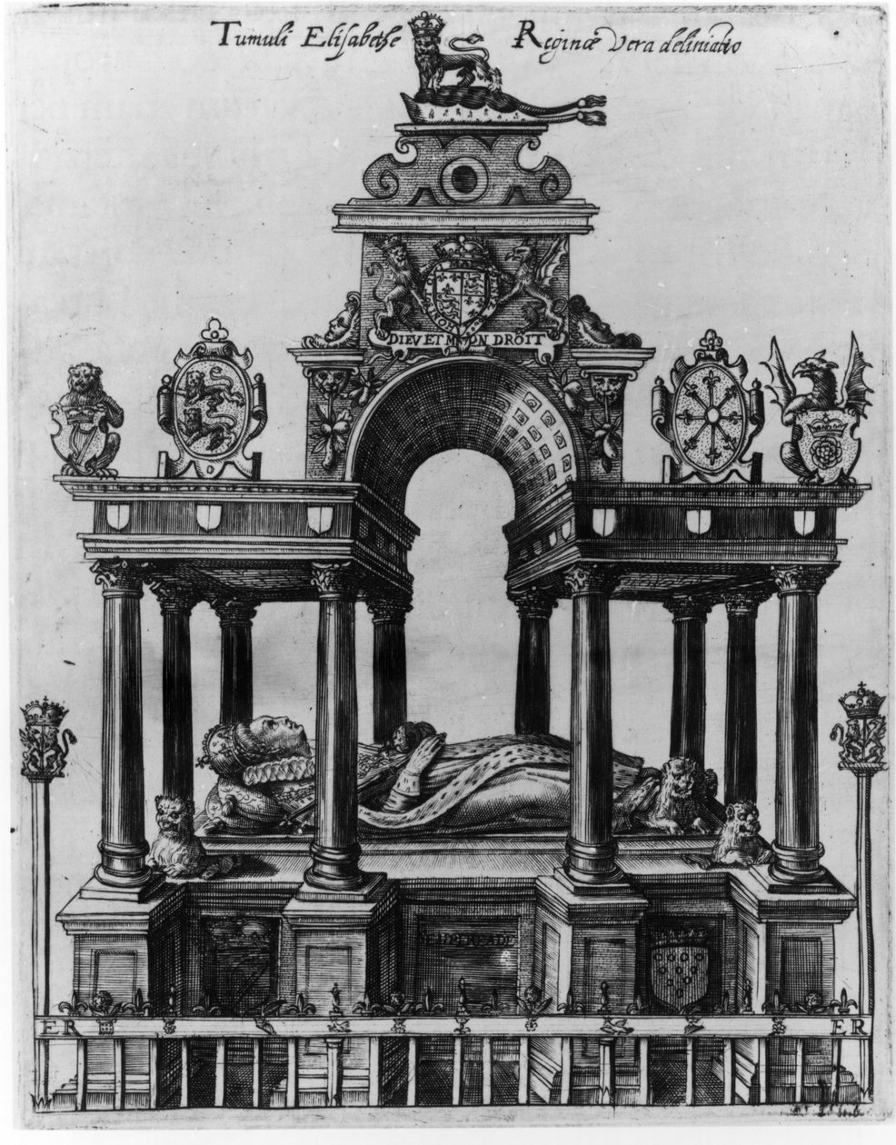 Das Grab von Elisabeth I., 1620 von Dutch School