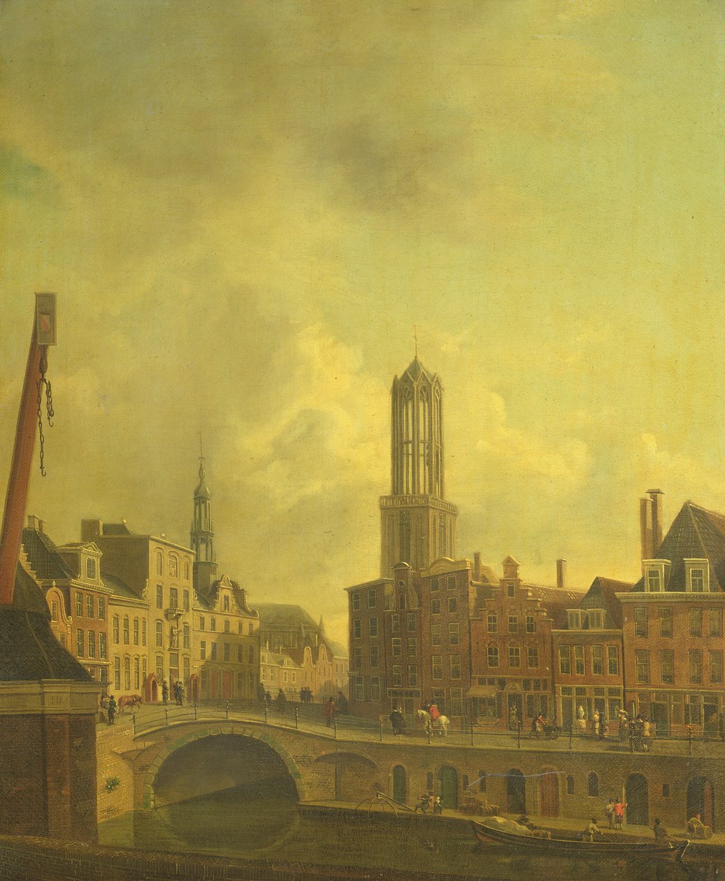 Straßenszene in Utrecht von Dutch School