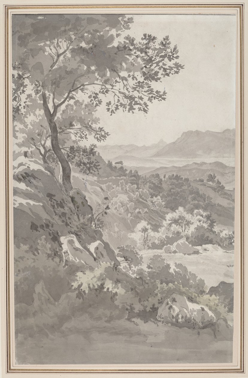 Tal in der italienischen Campagna von Dutch 19th Century