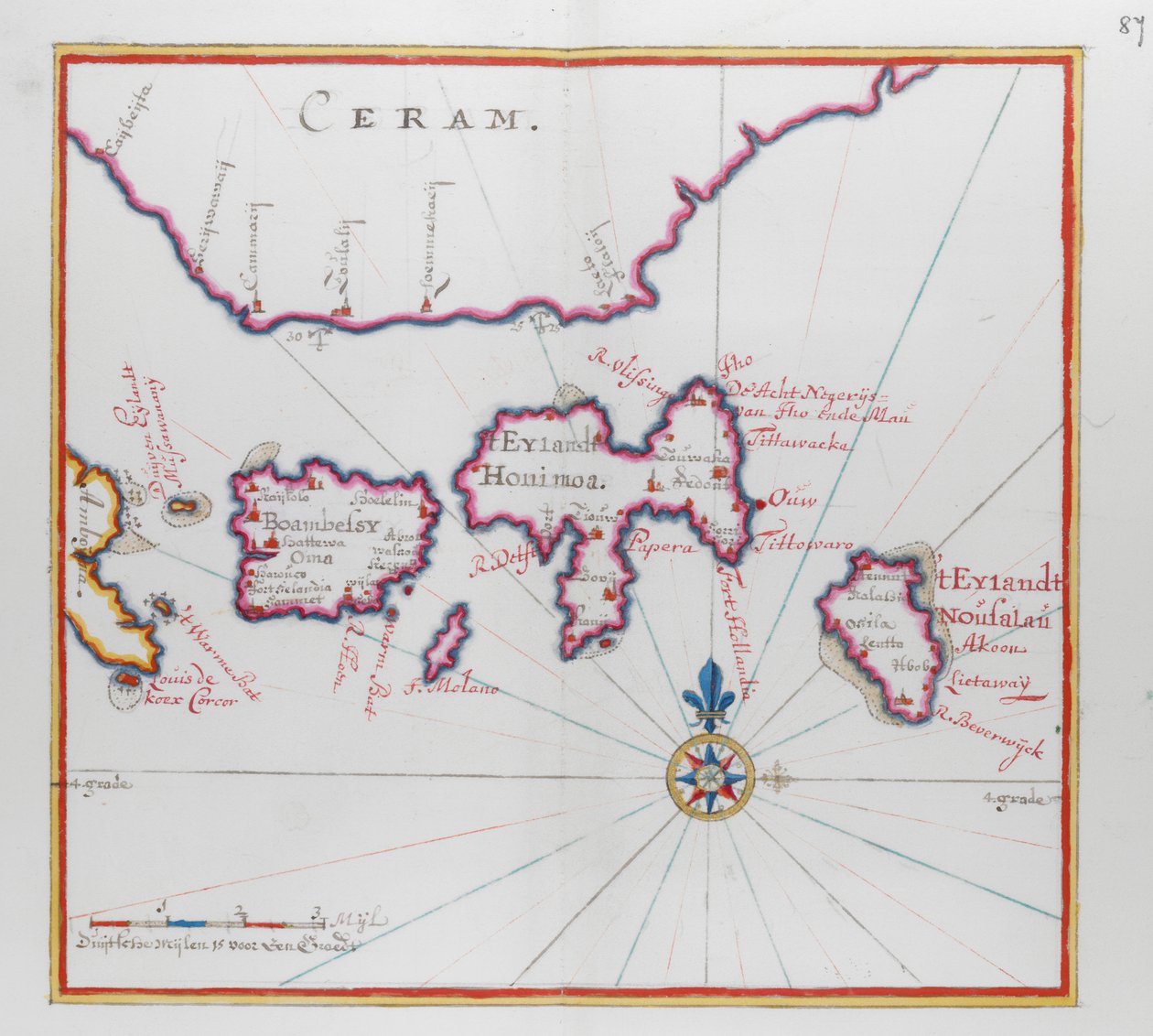 Insel Ceram (Seram), Indonesien von Dutch School