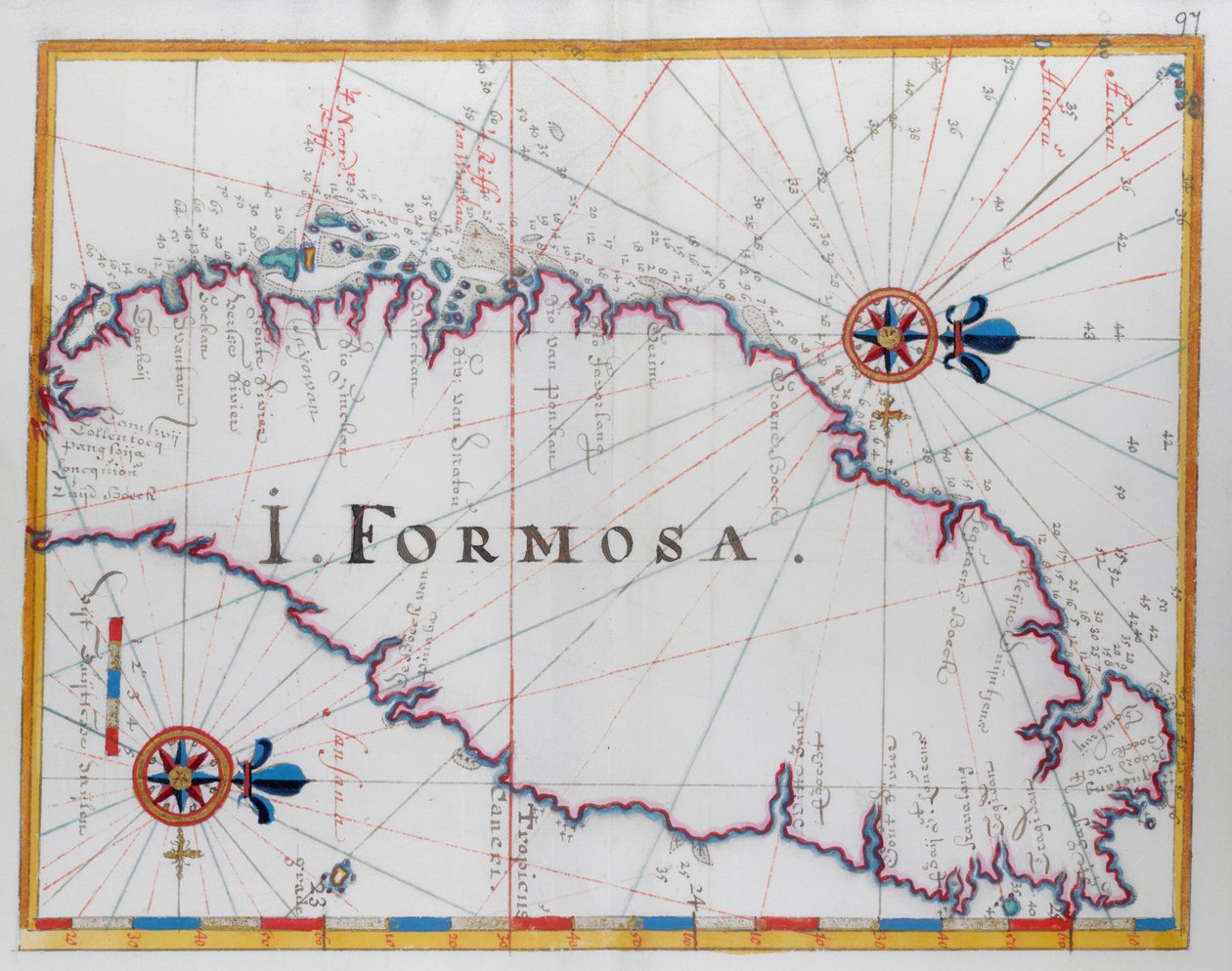 Insel Formosa (Taiwan) von Dutch School