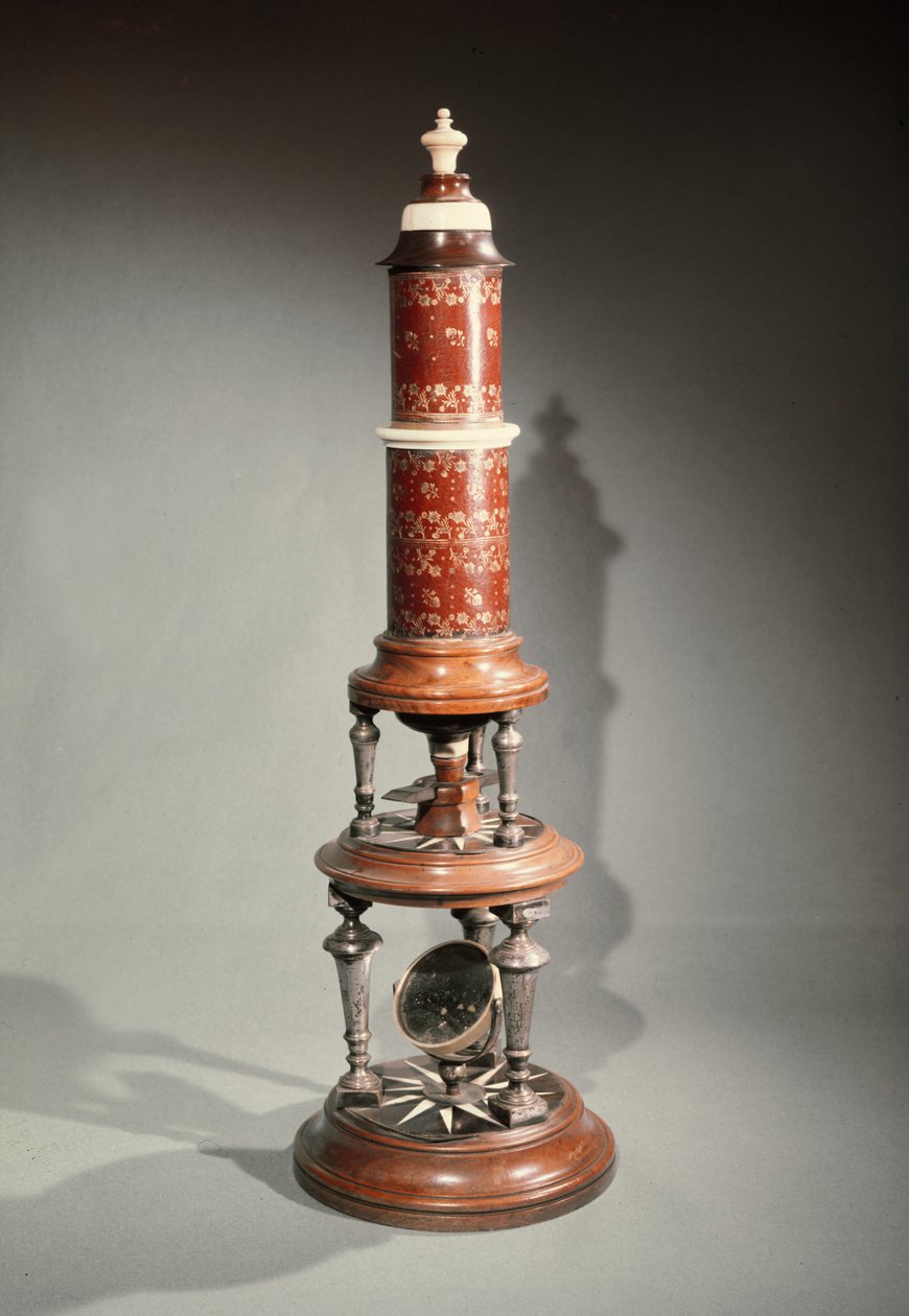 Mikroskop (Holz & Elfenbein) von Dutch School