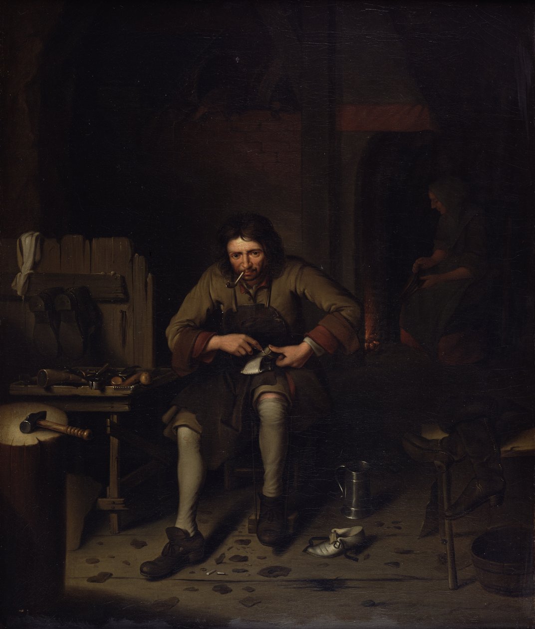 Der Schuster, ca. 1675 von Dutch School