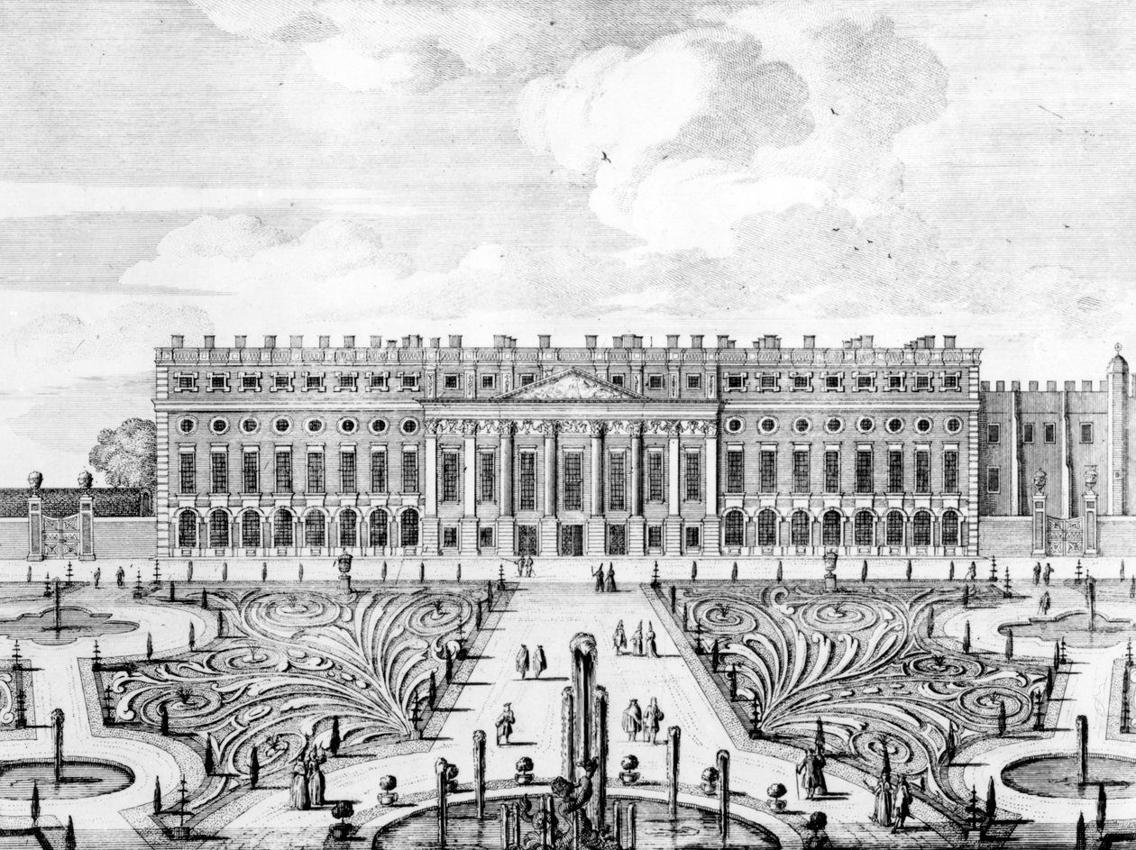 Die Südfassade von Hampton Court von Dutch School