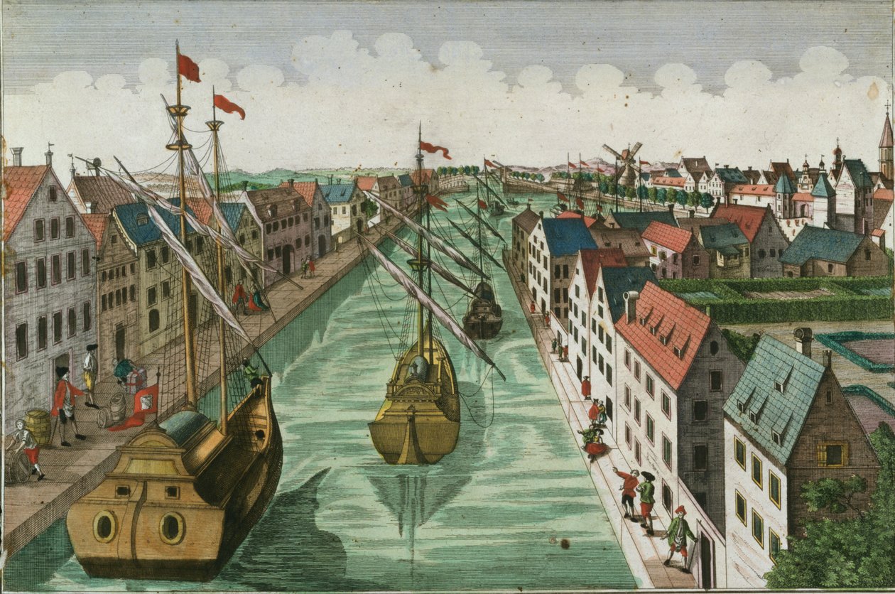 Ansicht des Ketteltores in Delft von Dutch School