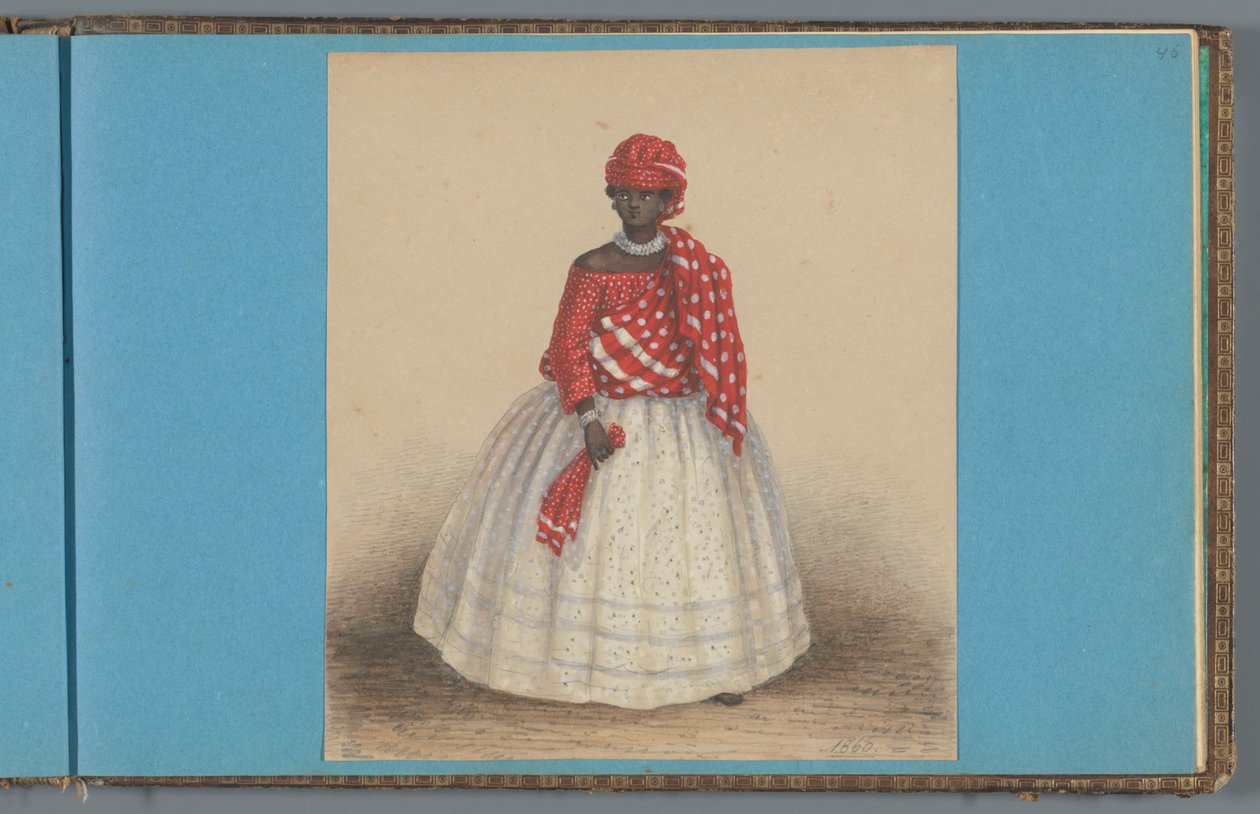 Frau in Surinam, 1860 von Dutch School