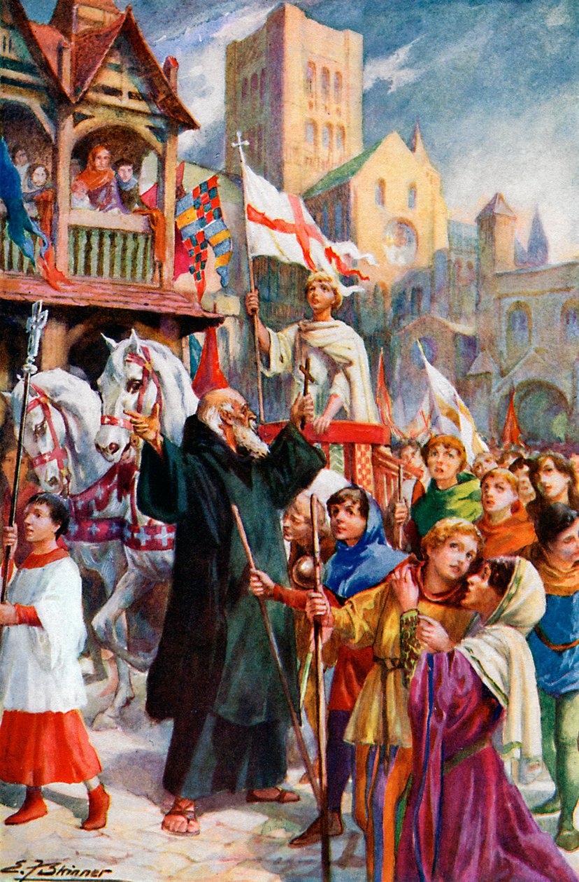 Der Kinderkreuzzug von 1212, ca. 1920 von EF Skinner