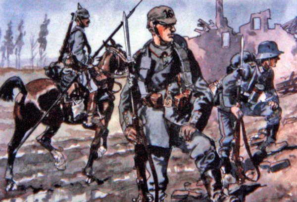 Deutsche Uniformen, Westfront von E. (after) Dobrich