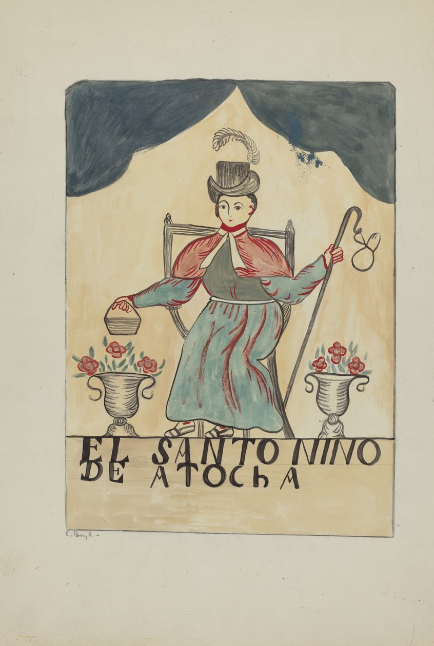 Retablo-Kindheiliger, 1935-1942 von E. Boyd