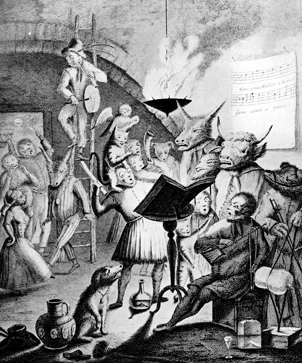 Wenn Musikzauber Herzen fesseln kann, 1730 von E. Heemskirck