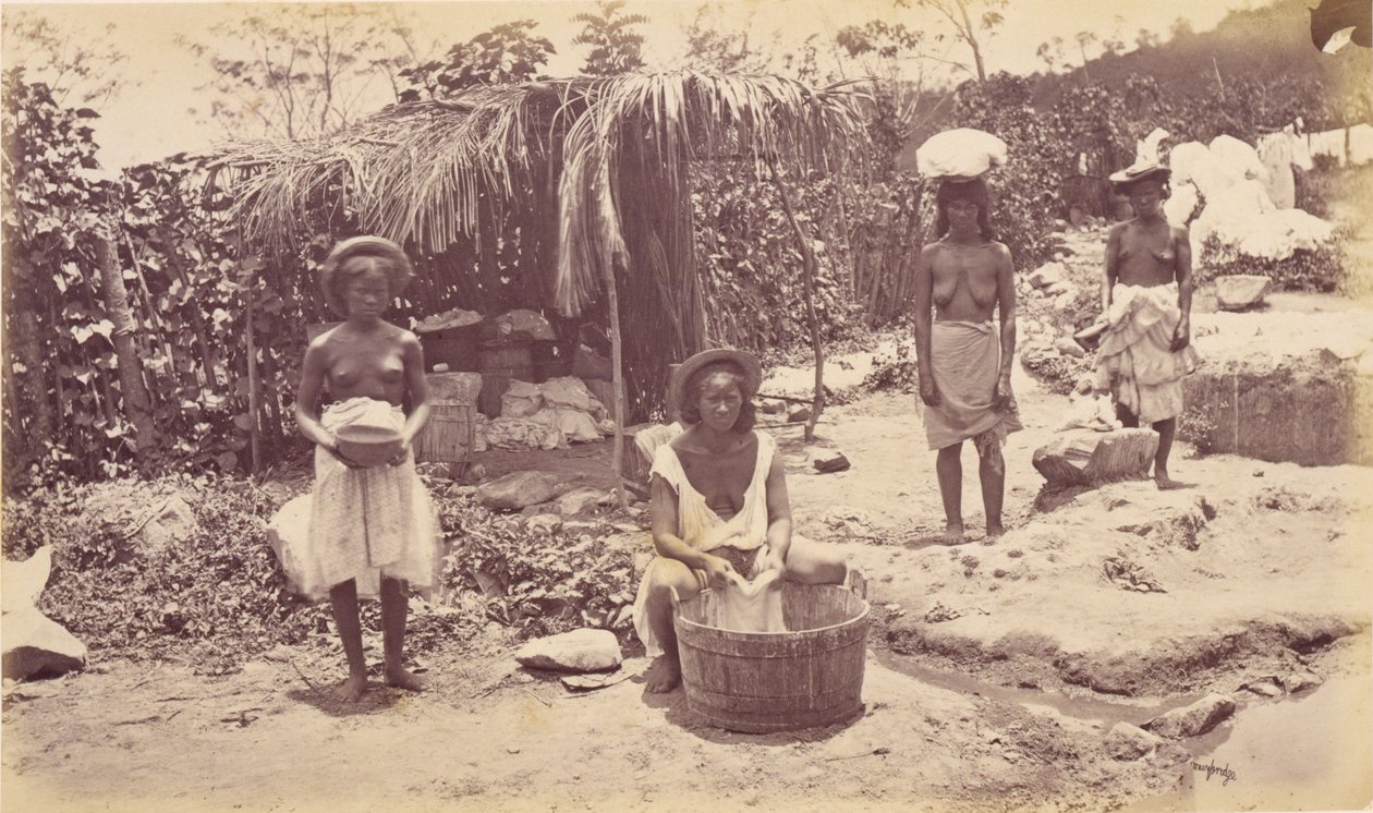 Wäsche, Guatemala von Eadweard Muybridge