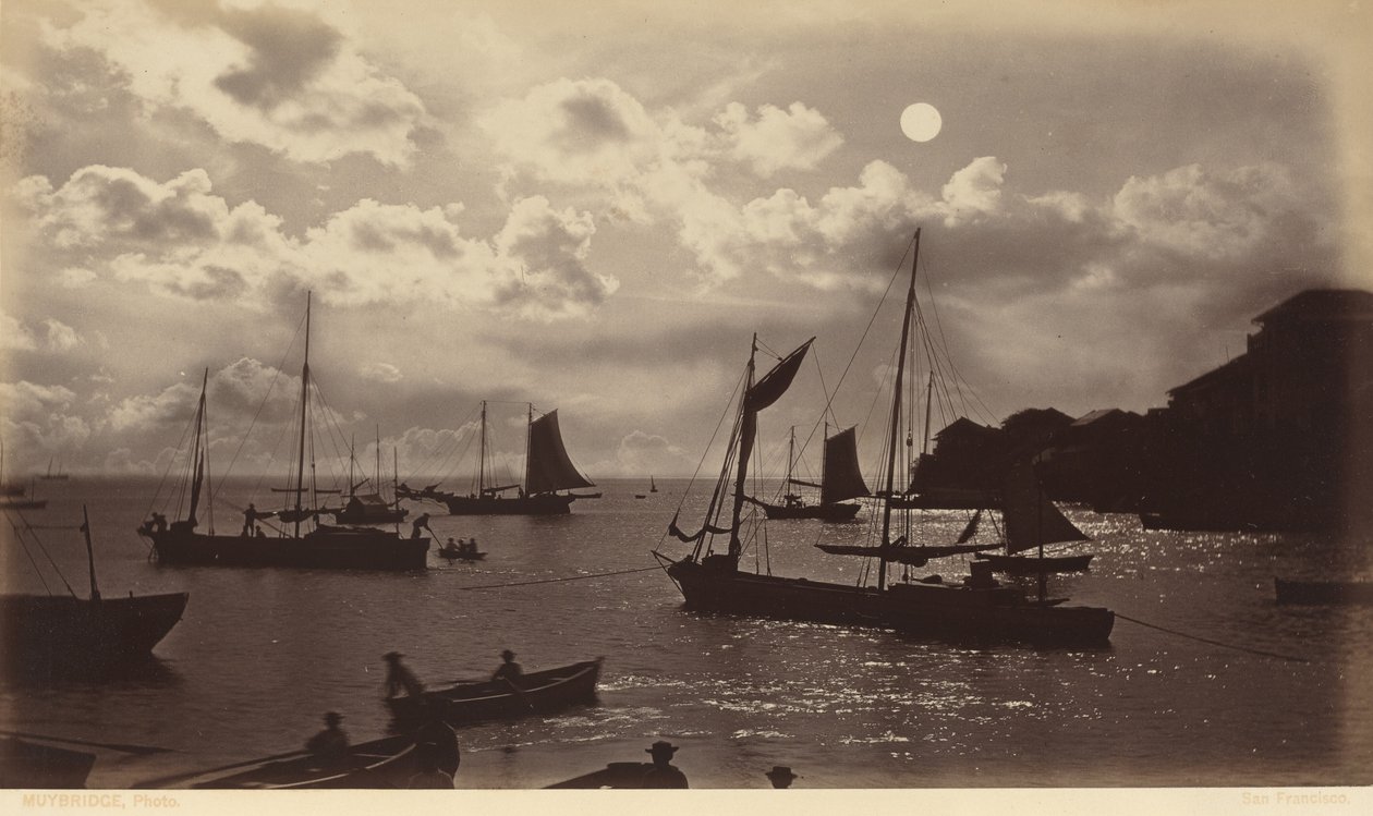 Mondlichteffekt - Bucht von Panama, 1877 von Eadweard Muybridge