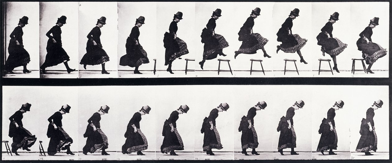Bewegungsstudie, ca. 1872-1885 von Eadweard Muybridge