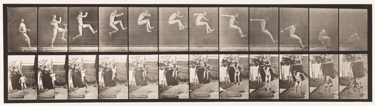 Tafel 159. Springen; Weitsprung (Schuhe) von Eadweard Muybridge