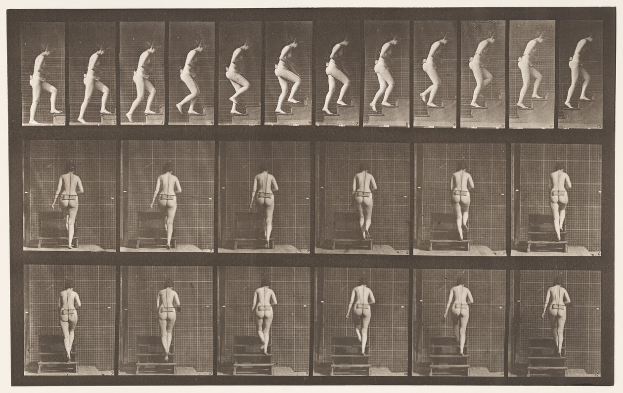Tafel 93. Treppen hinaufsteigen von Eadweard Muybridge