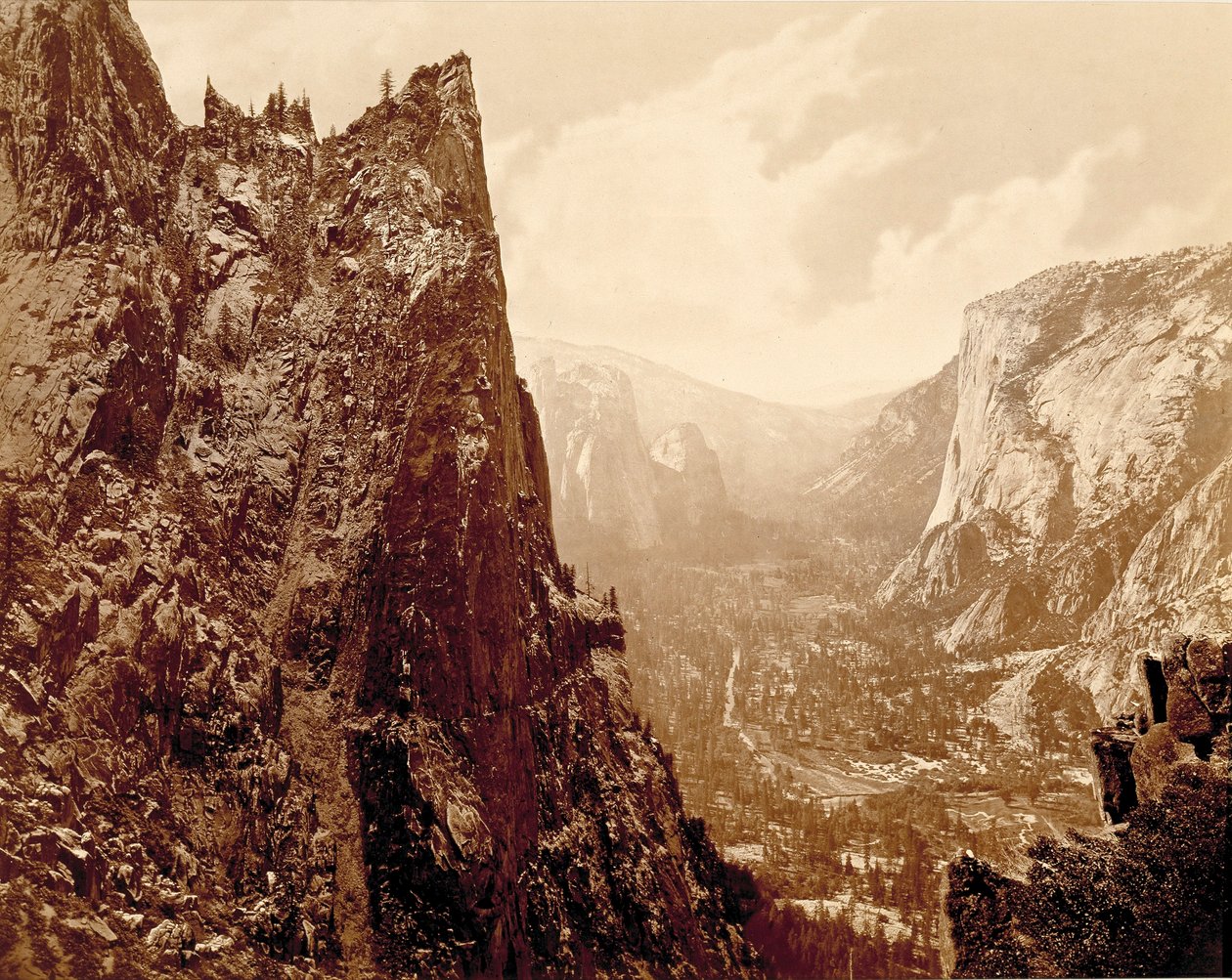 Tal des Yosemite von Union Point von Eadweard Muybridge