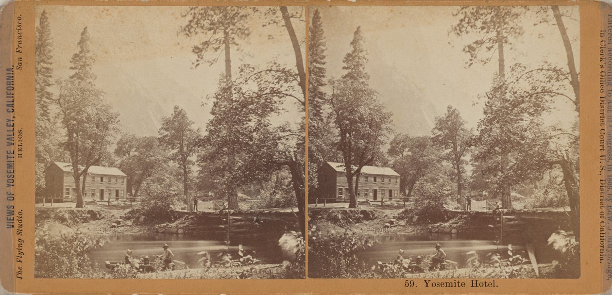 "Yosemite Hotel" von Eadweard Muybridge