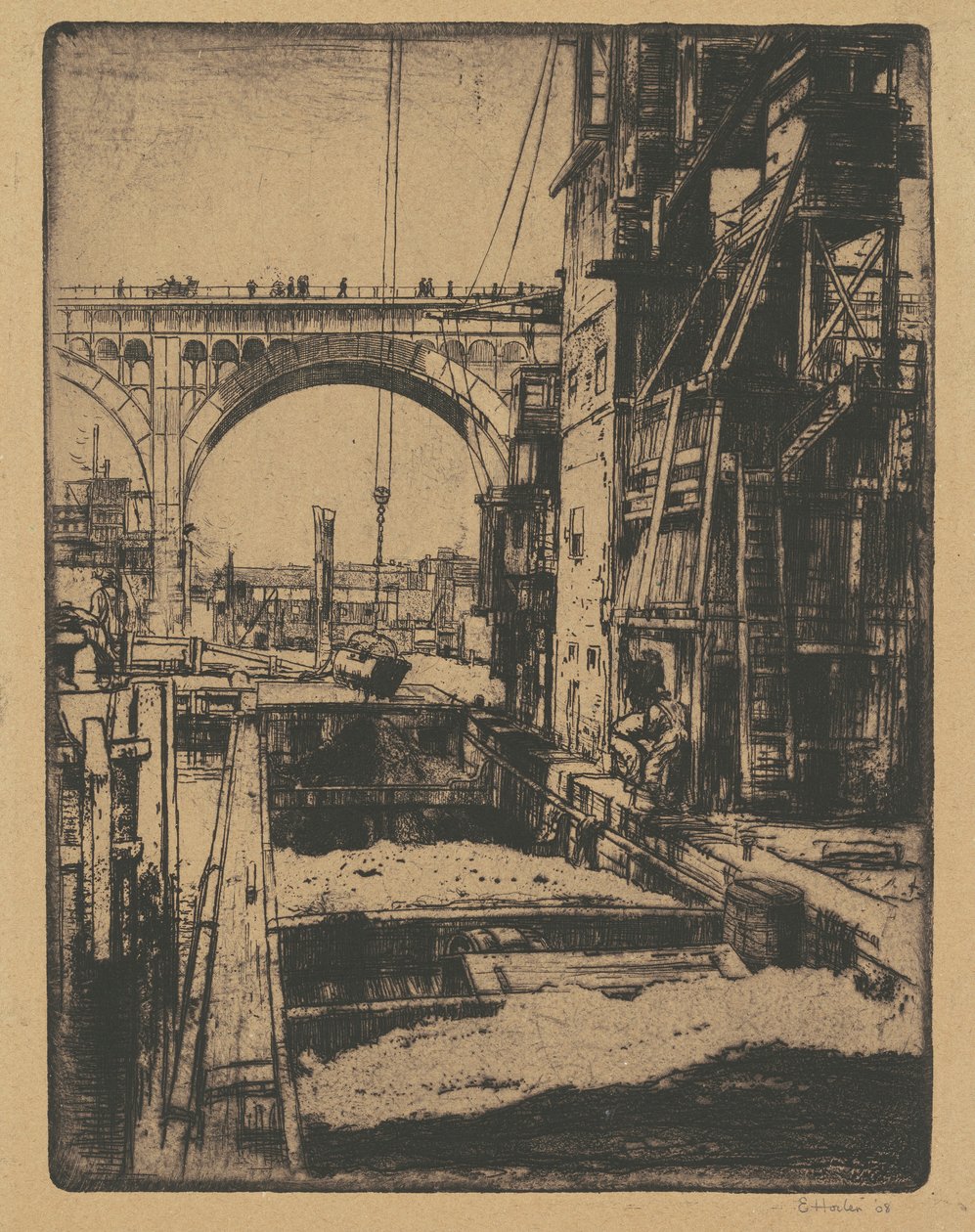 Viadukt, Kohlenlager von Earl Horter