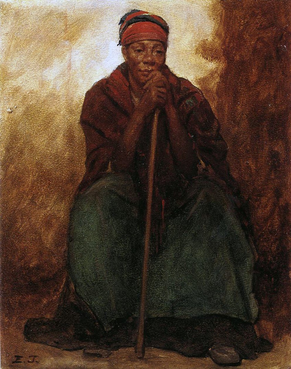 Dinah, die schwarze Dienerin von Eastman Johnson