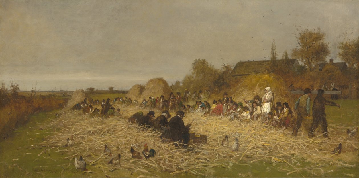 Schälfest, Insel Nantucket, 1876 von Eastman Johnson