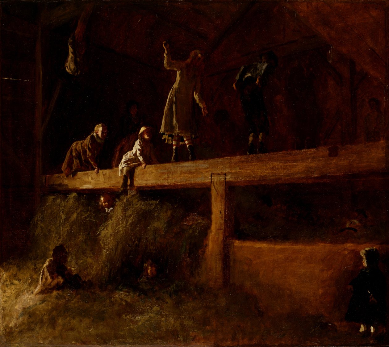 Im Heuboden, ca. 1878 von Eastman Johnson