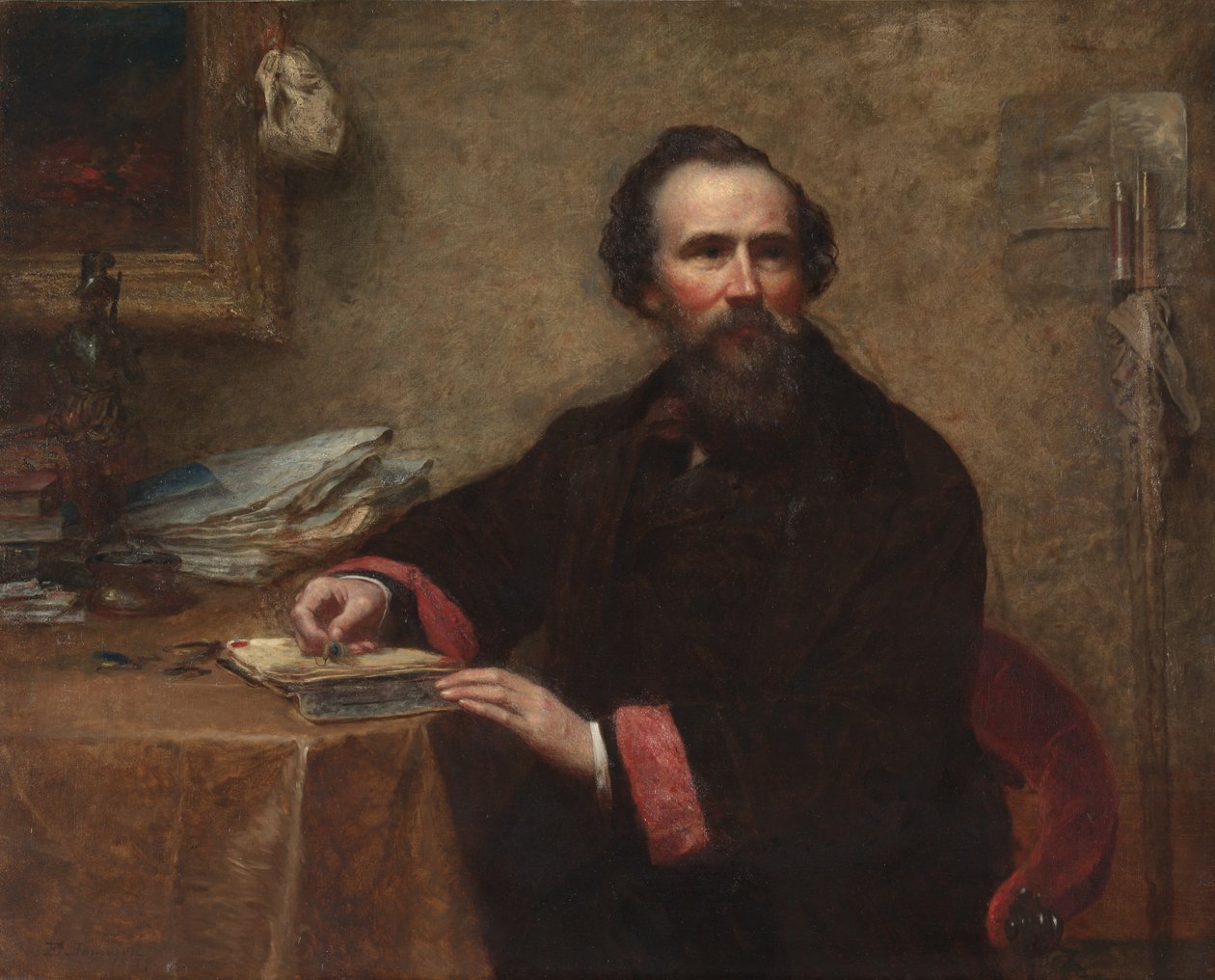 Porträt von Genio C. Scott, 1859 von Eastman Johnson