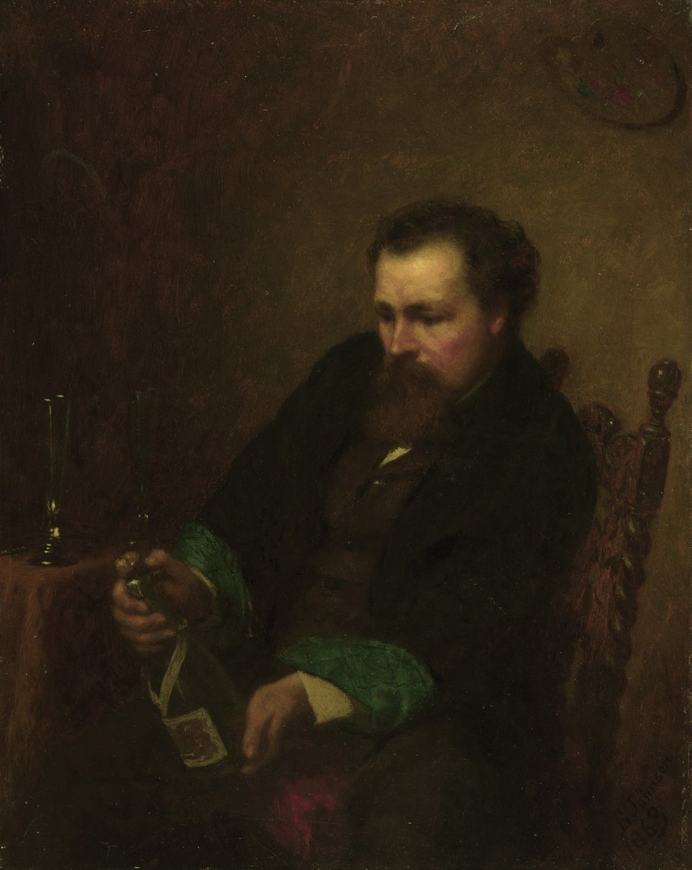 Selbstporträt, 1863 von Eastman Johnson