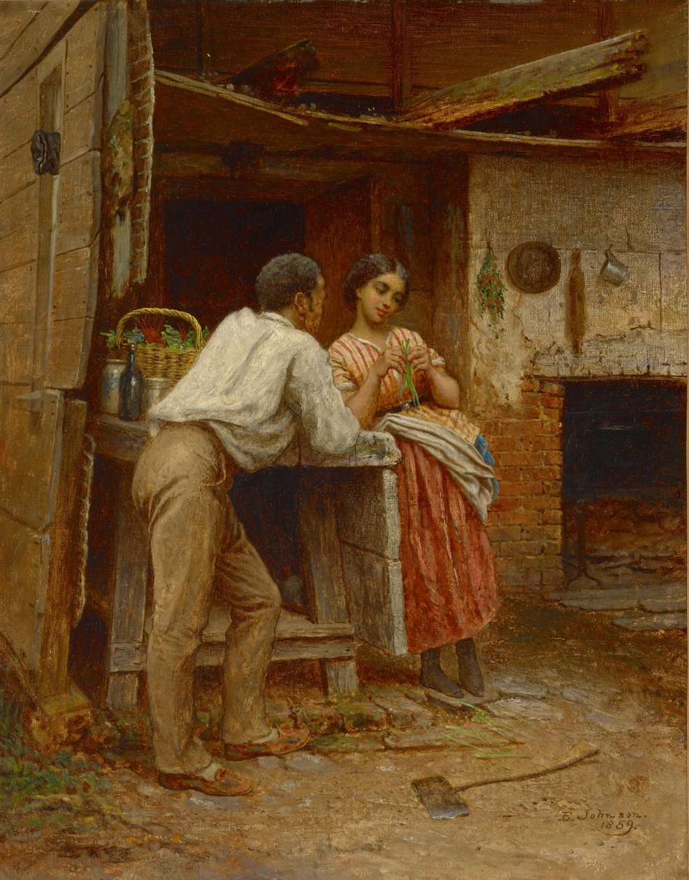 Südliche Werbung, 1859 von Eastman Johnson